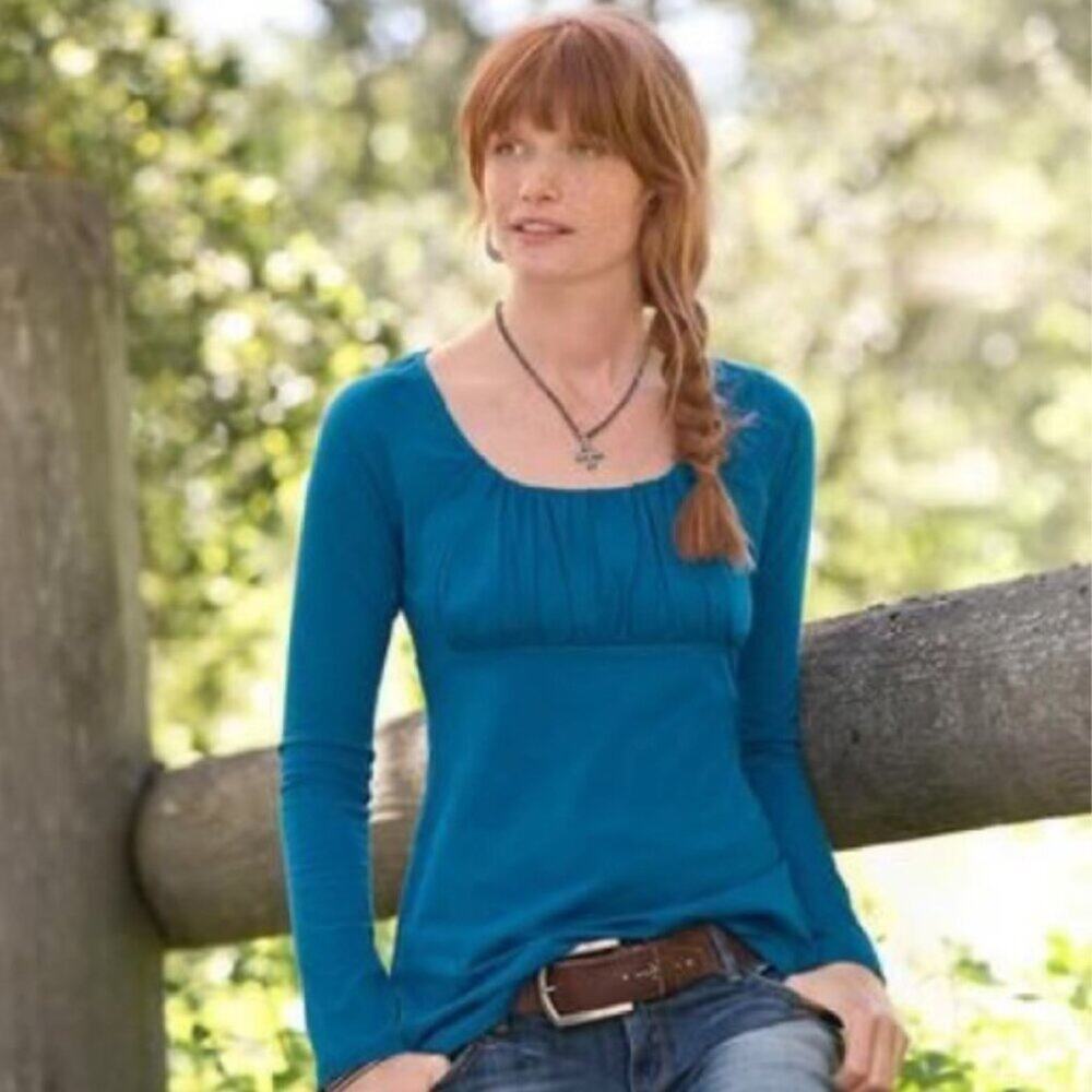 Sundance Teal Long Sleeve Top